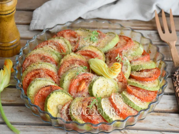 Фото блюда: Тьен из кабачков и томатов