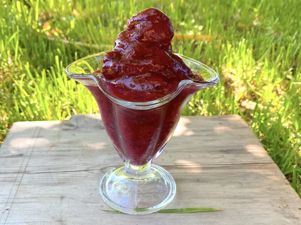 Фото блюда: Сорбет из черной смородины