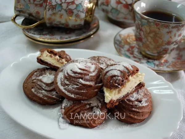 Фото блюда: Шоколадные пирожные Шу