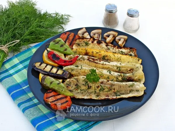 Фото блюда: Кабачки на мангале