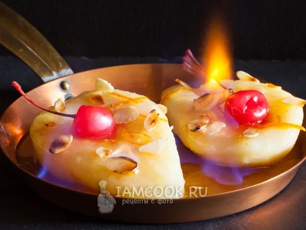 Фото блюда: Груша фламбе