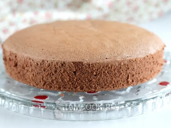 Фото блюда: Бисквит «Брошенный» с какао