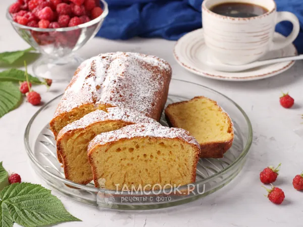 Фото блюда: Кекс на горячем молоке