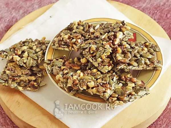 Фото блюда: Козинаки из тыквенных семечек и грецких орехов
