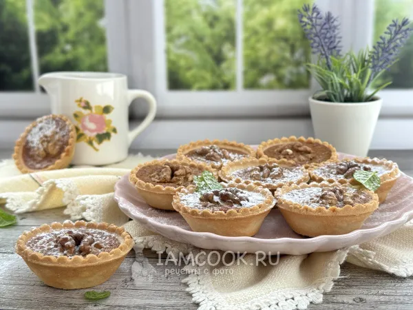 Фото блюда: Ленивые «Орешки» в тарталетках (с вареной сгущенкой)