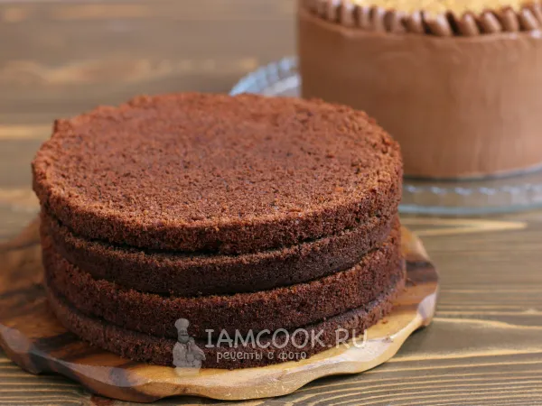 Фото блюда: Бисквит для торта Сникерс