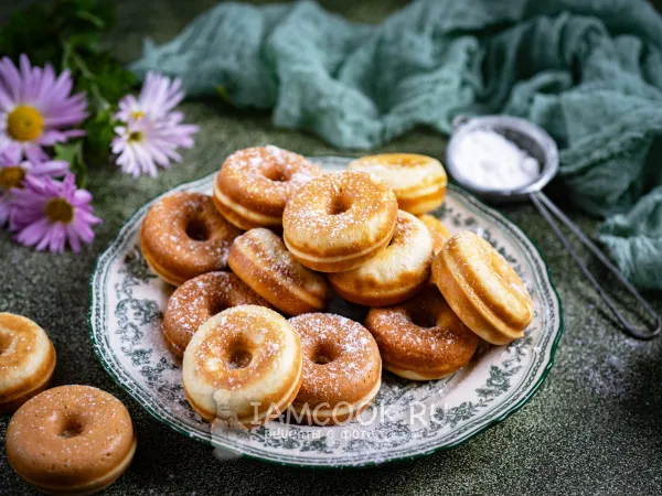Фото блюда: Пончики на молоке в мультипекаре
