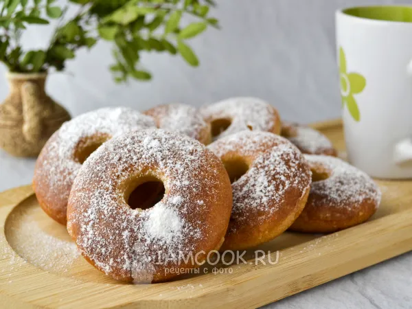 Фото блюда: Постные пончики в духовке