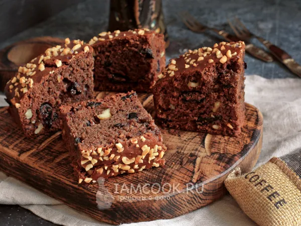 Фото блюда: Коврижка медовая с орехами