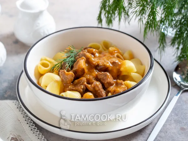 Фото блюда: Гуляш из говядины как в СССР (как в советской столовой)