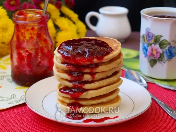 Фото блюда: Оладьи на молоке без яиц и дрожжей