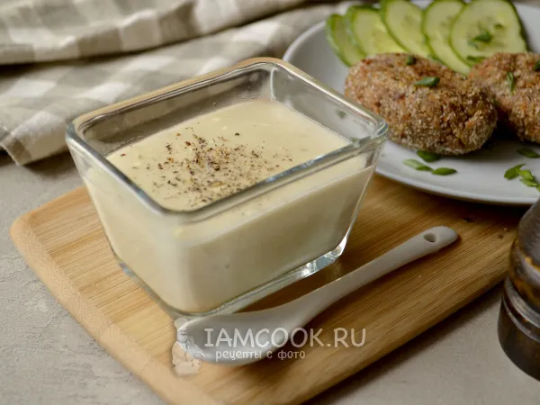 Фото блюда: Подлива для котлет с мукой и майонезом