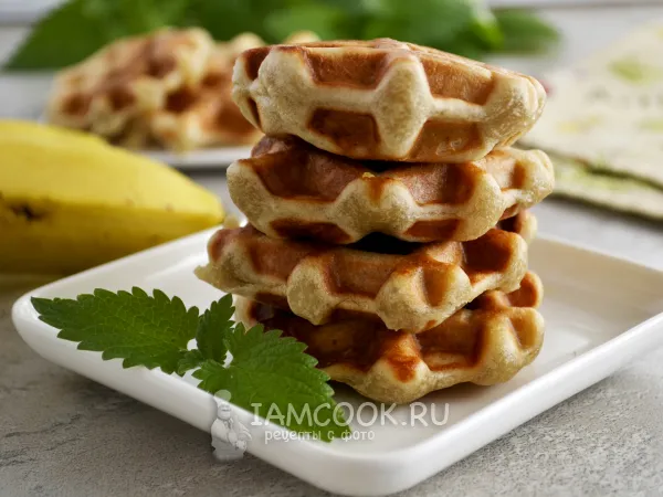 Фото готового блюда: Веганские венские вафли в вафельнице