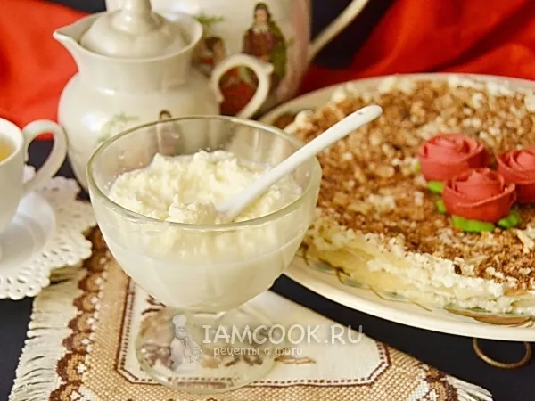 Фото готового блюда: Заварной крем для «Наполеона»