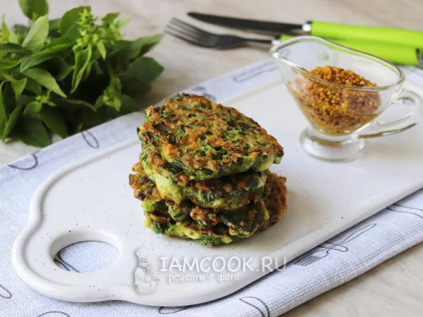Фото готового блюда: Котлеты из зеленого лука и яиц