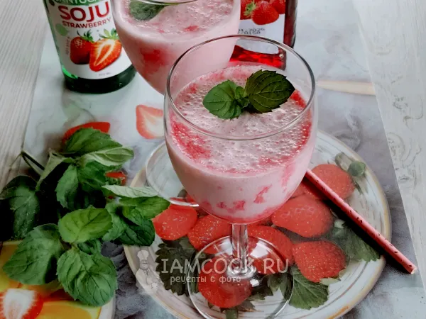 Фото блюда: Соджу с молочным коктейлем