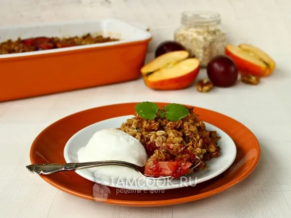 Фото блюда: Крамбл с овсяными хлопьями