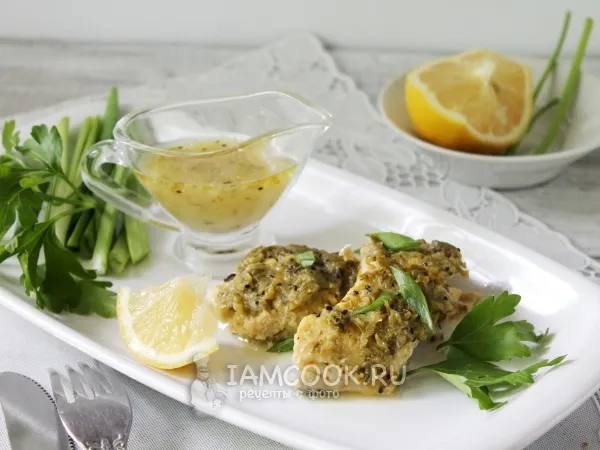 Фото блюда: Пикша, запеченная в фольге