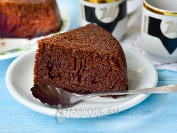 Фото блюда: Шоколадный бисквит на кипятке в мультиварке