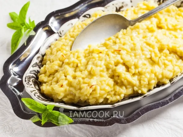 Фото блюда: Ризотто миланезе (по-милански)