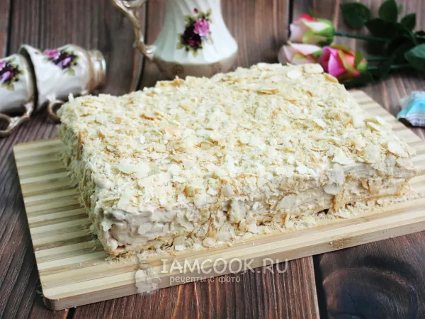 Фото блюда: Торт «Наполеон» из готовых коржей