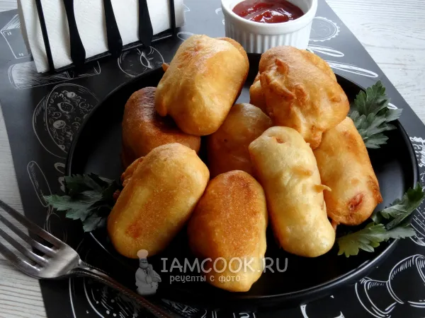 Фото готового блюда: Сосиски в кляре на кефире