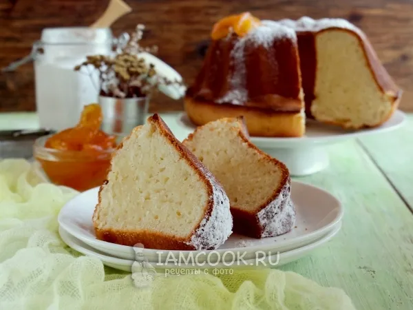 Фото блюда: Пышный кекс на кефире