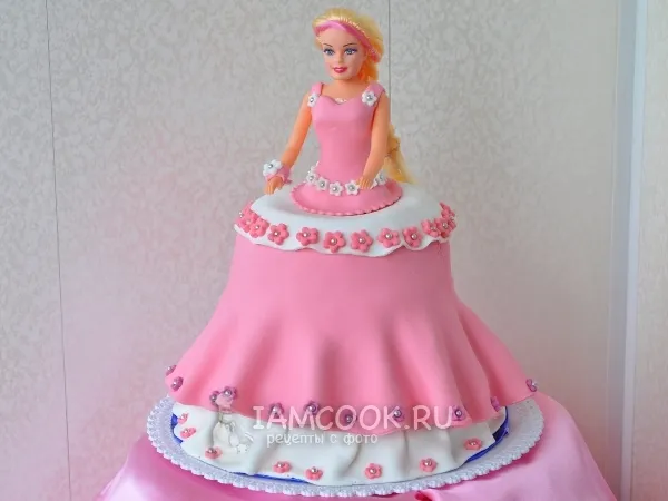 Фото блюда: Торт-кукла «Розовая принцесса»