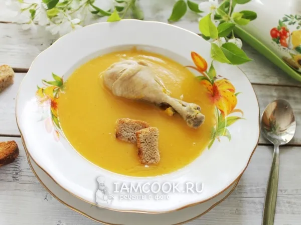 Фото блюда: Куриный суп-пюре с тыквой