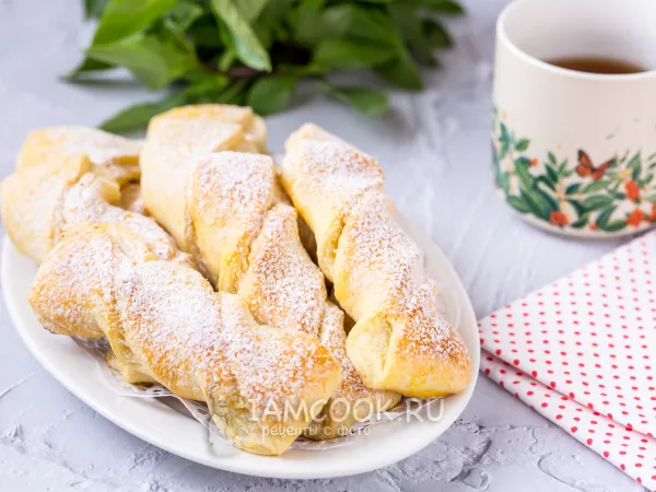 Фото готового блюда: Творожные завитушки с творогом