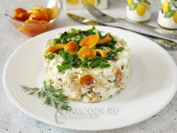 Фото готового блюда: Салат «Грибная корзинка»