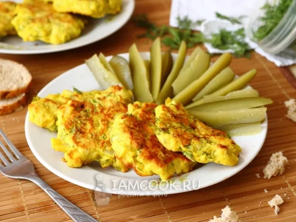 Фото блюда: Оладьи из куриного филе