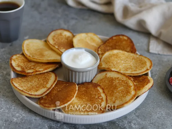 Фото блюда: Оладьи с пшенной кашей на кефире