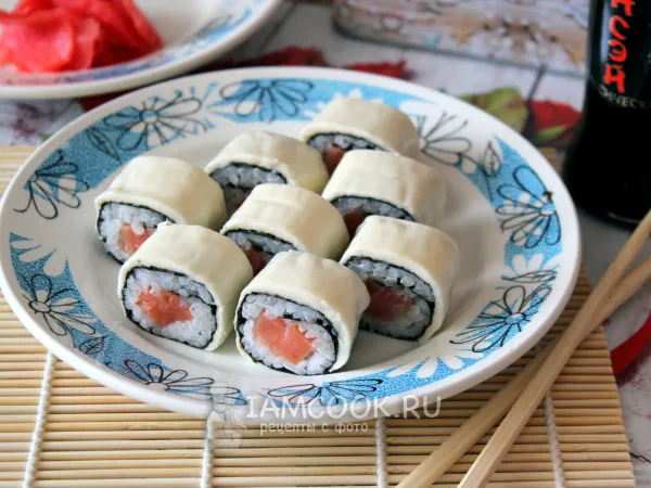 Фото блюда: Роллы с плавленым сыром