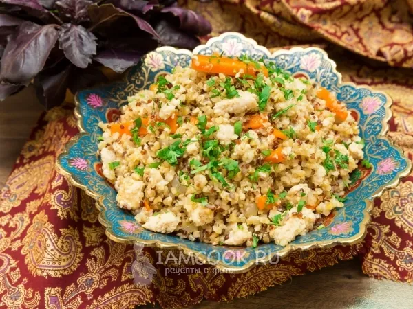 Фото блюда: Киноа-булгур с фаршем