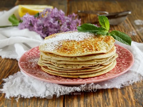 Фото блюда: Постные панкейки