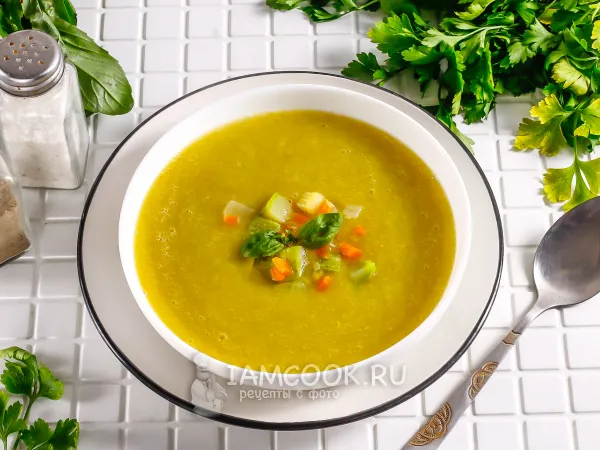 Фото блюда: Диетический суп-пюре из кабачков (ПП)