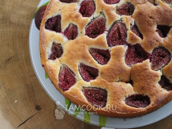 Фото блюда: Шарлотка с инжиром