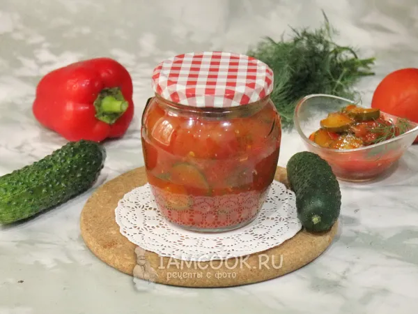 Фото блюда: Салат «Огуречник» на зиму