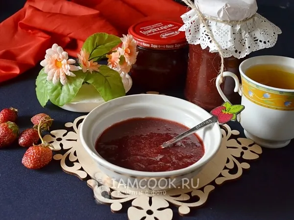 Фото блюда: Джем клубничный с желатином на зиму