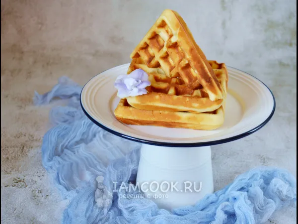 Фото готового блюда: Вафли на сгущенке