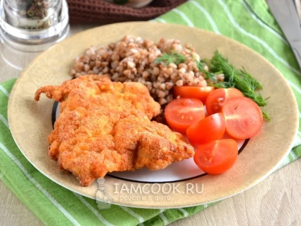 Фото готового блюда: Шницель из индейки