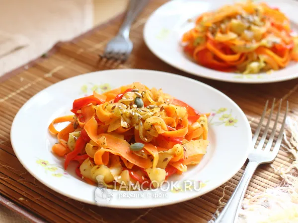 Фото блюда: Овощная лапша (из овощей)