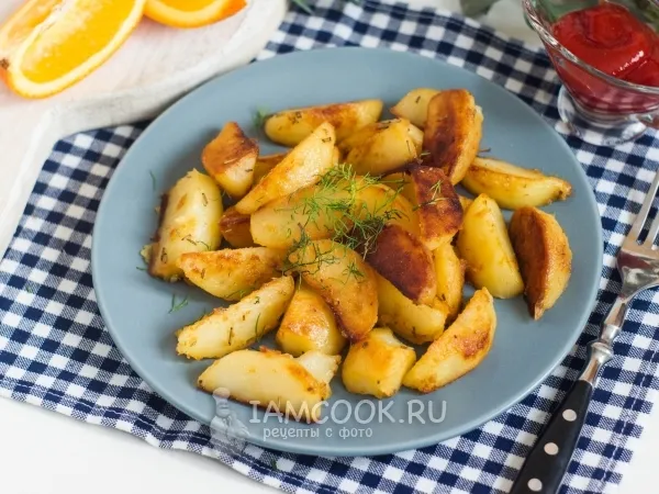 Фото блюда: Картофельные дольки с апельсиновым соком