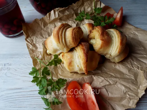 Фото блюда: Круассаны с сыром и яйцом