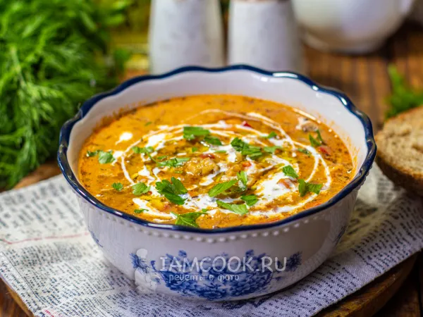 Фото блюда: Чечевичный суп с кокосовым молоком