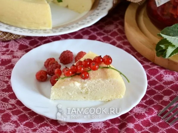 Фото блюда: Творожная запеканка с манкой в микроволновке