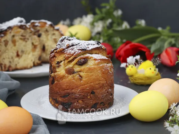 Фото готового блюда: Куличи «Краффины» с кукурузной мукой, орехами, клюквой и изюмом