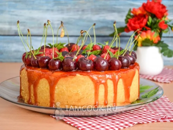 Фото блюда: Чизкейк с вишней
