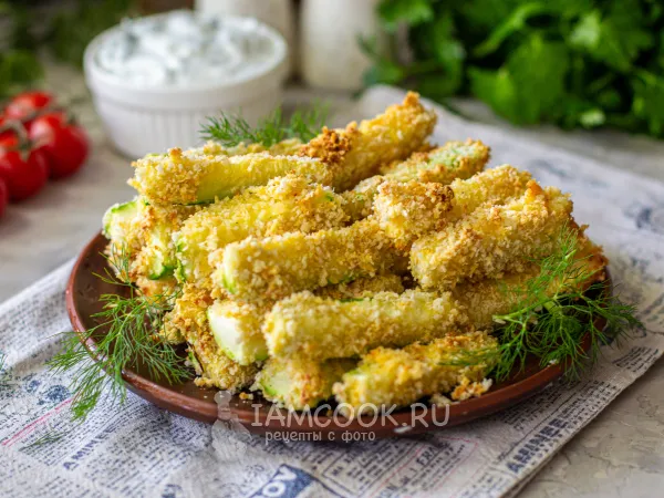 Фото блюда: Кабачки в панировке в аэрогриле